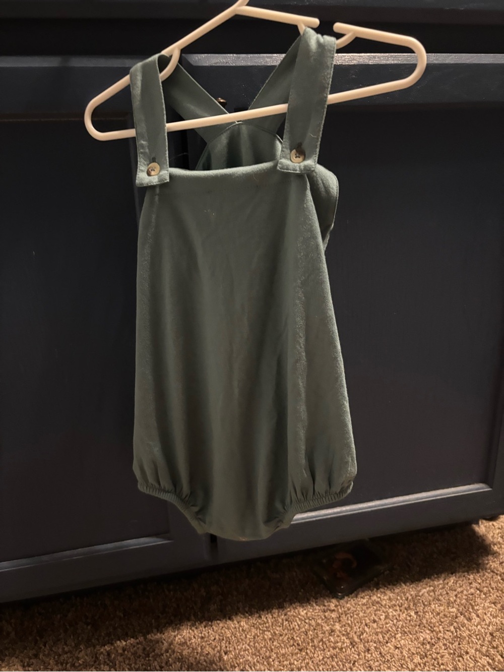 Kate Quinn teal romper 12-18 months